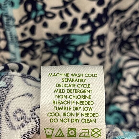 Lilly Pulitzer Women Pima Cotton Peru Juliet Hippy Hippy Tropical Preppy Dress S - Picture 11 of 12